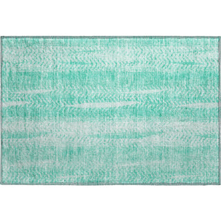 Piper Looms Mayfield Stripes AMF694 Aqua Machine Washable Area Rug Scatter Main Image