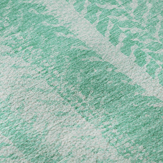 Piper Looms Mayfield Stripes AMF694 Aqua Machine Washable Area Rug Swatch Image