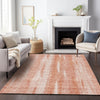 Piper Looms Mayfield Stripes AMF694 Coral Machine Washable Area Rug Lifestyle Image Feature