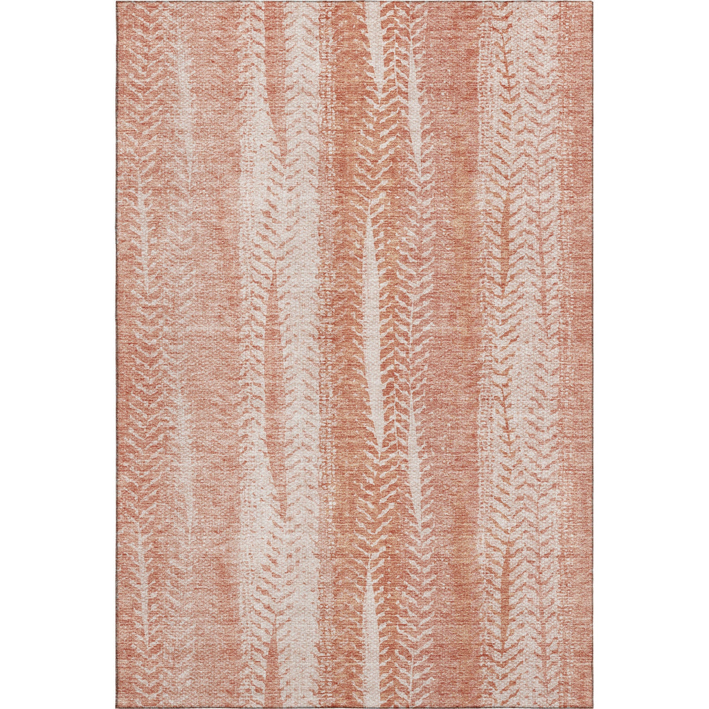 Piper Looms Mayfield Stripes AMF694 Coral Machine Washable Area Rug main image