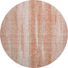 Piper Looms Mayfield Stripes AMF694 Coral Machine Washable Area Rug Round Main Image