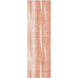 Piper Looms Mayfield Stripes AMF694 Coral Machine Washable Area Rug Runner Main Image