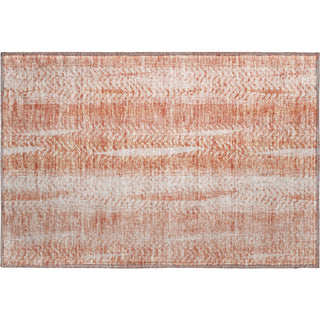 Piper Looms Mayfield Stripes AMF694 Coral Machine Washable Area Rug Scatter Main Image