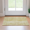Piper Looms Mayfield Stripes AMF694 Gold Machine Washable Area Rug Scatter Lifestyle Image Feature