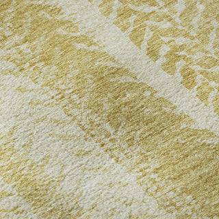 Piper Looms Mayfield Stripes AMF694 Gold Machine Washable Area Rug Swatch Image