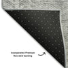 Piper Looms Mayfield Stripes AMF694 Silver Machine Washable Area Rug Backing Image