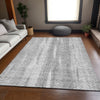 Piper Looms Mayfield Stripes AMF694 Silver Machine Washable Area Rug Lifestyle Image Feature