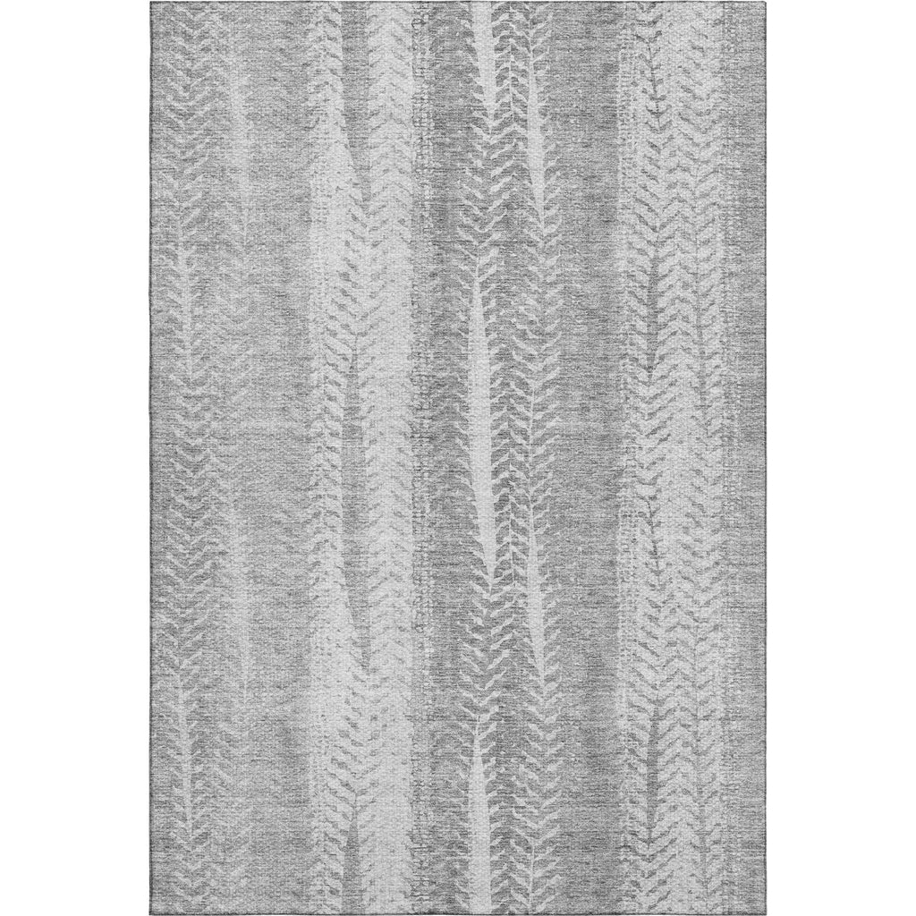 Piper Looms Mayfield Stripes AMF694 Silver Machine Washable Area Rug main image
