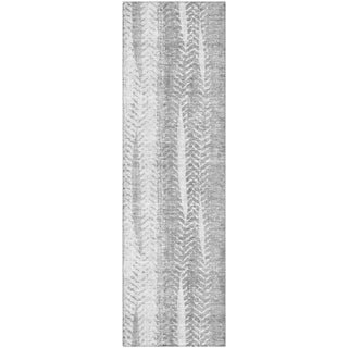Piper Looms Mayfield Stripes AMF694 Silver Machine Washable Area Rug Runner Main Image