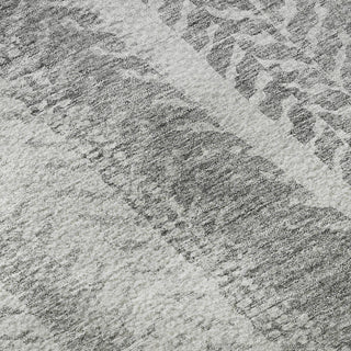 Piper Looms Mayfield Stripes AMF694 Silver Machine Washable Area Rug Swatch Image