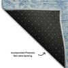 Piper Looms Mayfield Stripes AMF694 Sky Machine Washable Area Rug Backing Image