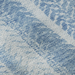 Piper Looms Mayfield Stripes AMF694 Sky Machine Washable Area Rug Swatch Image