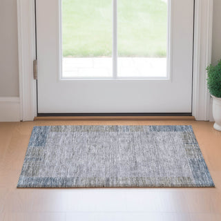 Piper Looms Mayfield Border AMF695 Taupe Machine Washable Area Rug Scatter Lifestyle Image Feature