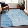 Piper Looms Mayfield Modern AMF696 Blue Machine Washable Area Rug Lifestyle Image Feature
