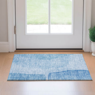 Piper Looms Mayfield Modern AMF696 Blue Machine Washable Area Rug Scatter Lifestyle Image Feature