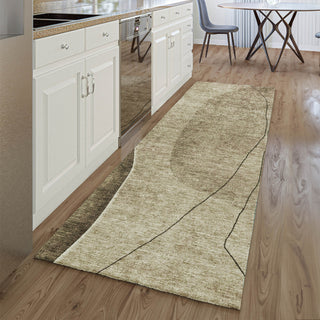 Piper Looms Mayfield Modern AMF696 Brown Machine Washable Area Rug Runner Lifestyle Image Feature