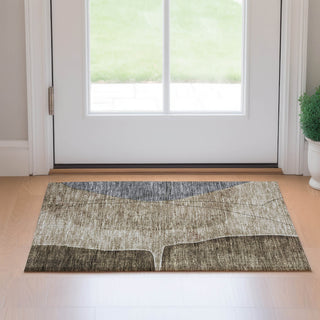 Piper Looms Mayfield Modern AMF696 Brown Machine Washable Area Rug Scatter Lifestyle Image Feature