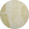 Piper Looms Mayfield Modern AMF696 Gold Machine Washable Area Rug Round Main Image