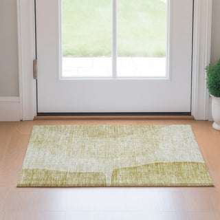 Piper Looms Mayfield Modern AMF696 Gold Machine Washable Area Rug Scatter Lifestyle Image Feature