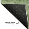 Piper Looms Mayfield Modern AMF696 Green Machine Washable Area Rug Backing Image