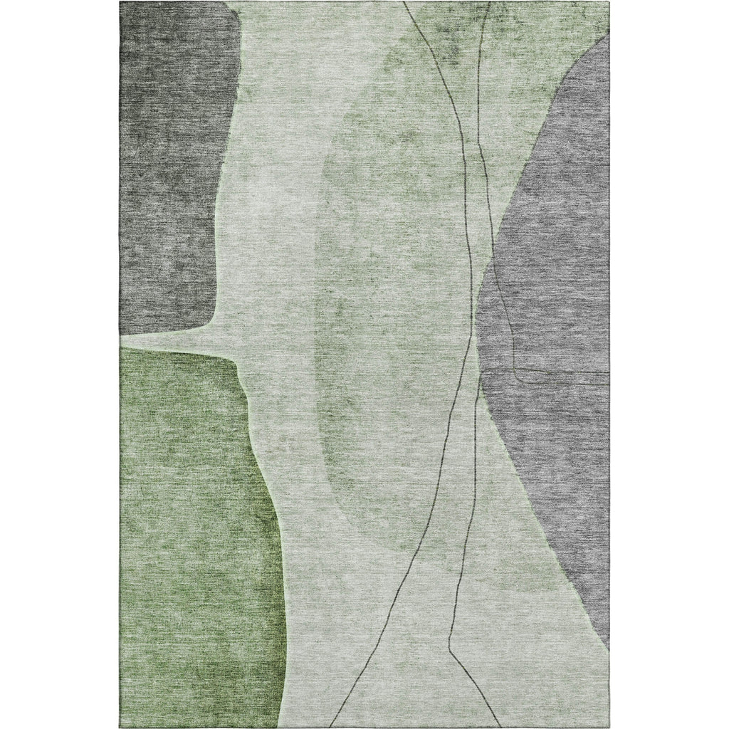 Piper Looms Mayfield Modern AMF696 Green Machine Washable Area Rug main image