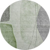 Piper Looms Mayfield Modern AMF696 Green Machine Washable Area Rug Round Main Image