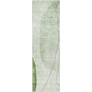 Piper Looms Mayfield Modern AMF696 Green Machine Washable Area Rug Runner Main Image