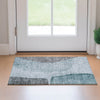 Piper Looms Mayfield Modern AMF696 Teal Machine Washable Area Rug Scatter Lifestyle Image Feature