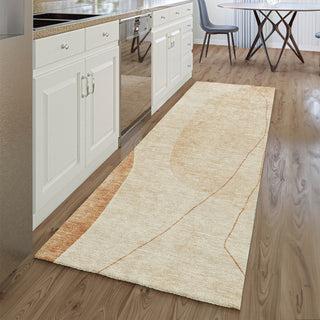 Piper Looms Mayfield Modern AMF696 Terracotta Machine Washable Area Rug Runner Lifestyle Image Feature