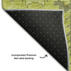 Piper Looms Mayfield Oriental AMF697 Aloe Machine Washable Area Rug Backing Image