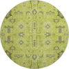 Piper Looms Mayfield Oriental AMF697 Aloe Machine Washable Area Rug Round Main Image