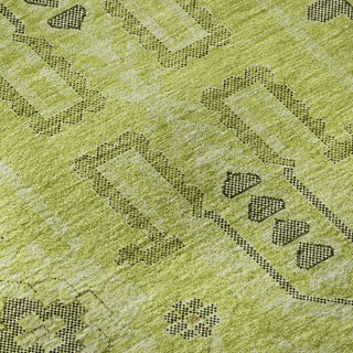Piper Looms Mayfield Oriental AMF697 Aloe Machine Washable Area Rug Swatch Image