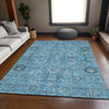 Piper Looms Mayfield Oriental AMF697 Blue Machine Washable Area Rug Lifestyle Image Feature