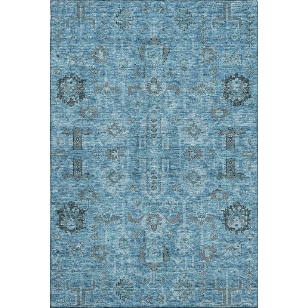 Piper Looms Mayfield Oriental AMF697 Blue Machine Washable Area Rug main image