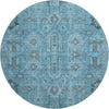 Piper Looms Mayfield Oriental AMF697 Blue Machine Washable Area Rug Round Main Image