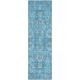 Piper Looms Mayfield Oriental AMF697 Blue Machine Washable Area Rug Runner Main Image