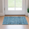 Piper Looms Mayfield Oriental AMF697 Blue Machine Washable Area Rug Scatter Lifestyle Image Feature