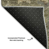Piper Looms Mayfield Oriental AMF697 Brown Machine Washable Area Rug Backing Image