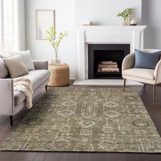 Piper Looms Mayfield Oriental AMF697 Brown Machine Washable Area Rug Lifestyle Image Feature