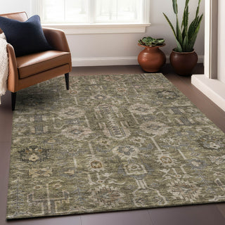Piper Looms Mayfield Oriental AMF697 Brown Machine Washable Area Rug Lifestyle Image Feature