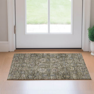 Piper Looms Mayfield Oriental AMF697 Brown Machine Washable Area Rug Scatter Lifestyle Image Feature