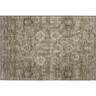 Piper Looms Mayfield Oriental AMF697 Brown Machine Washable Area Rug Scatter Main Image