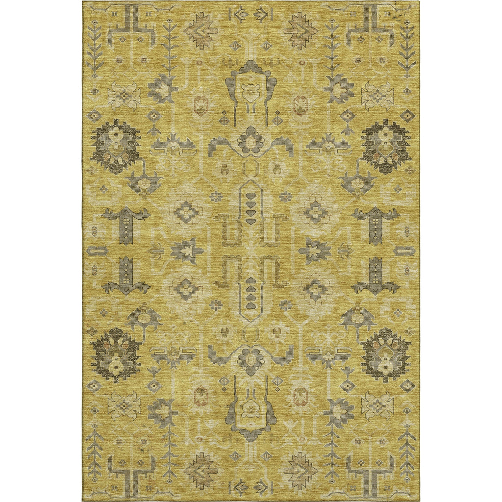 Piper Looms Mayfield Oriental AMF697 Gold Machine Washable Area Rug main image