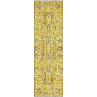 Piper Looms Mayfield Oriental AMF697 Gold Machine Washable Area Rug Runner Main Image
