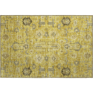 Piper Looms Mayfield Oriental AMF697 Gold Machine Washable Area Rug Scatter Main Image