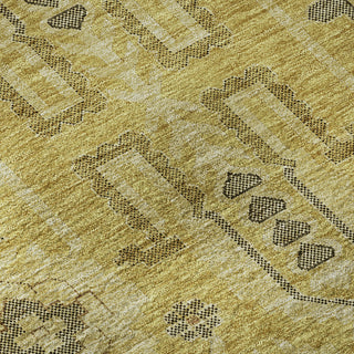 Piper Looms Mayfield Oriental AMF697 Gold Machine Washable Area Rug Swatch Image