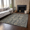 Piper Looms Mayfield Oriental AMF697 Gray Machine Washable Area Rug Lifestyle Image Feature
