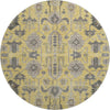 Piper Looms Mayfield Oriental AMF697 Honey Machine Washable Area Rug Round Main Image
