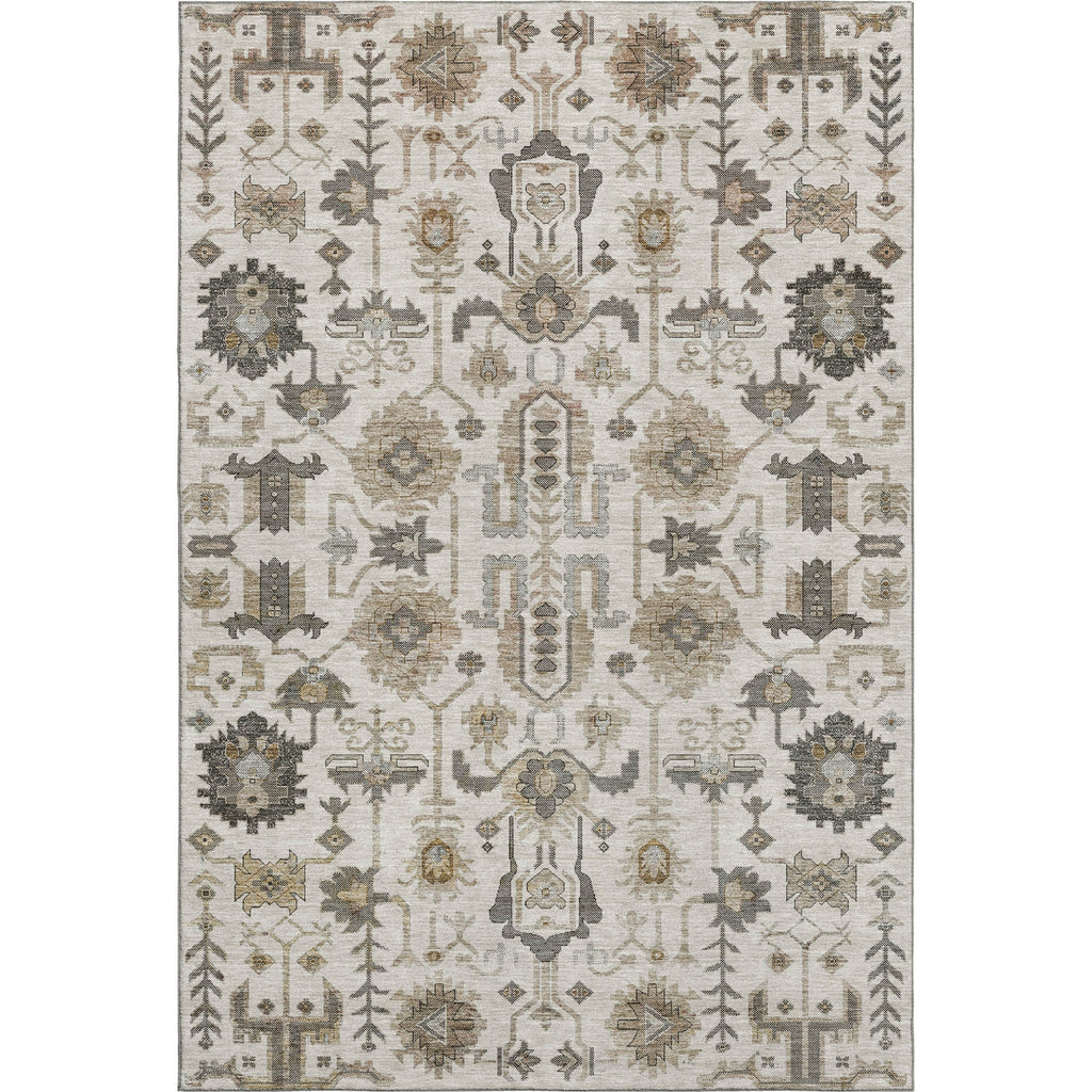 Piper Looms Mayfield Oriental AMF697 Ivory Machine Washable Area Rug main image