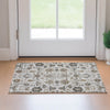 Piper Looms Mayfield Oriental AMF697 Ivory Machine Washable Area Rug Scatter Lifestyle Image Feature